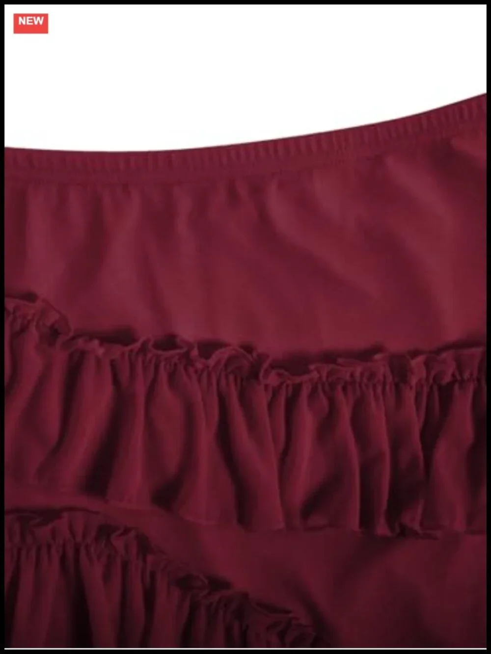 Boho Flowy Asymmetrical Ruffle Skirt with Shorts Underneath